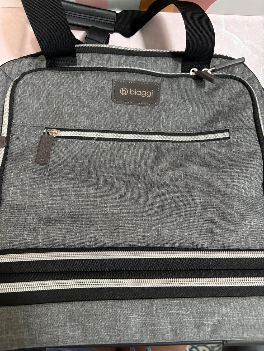Biaggi Grey Rolling Travel Bag Unisex